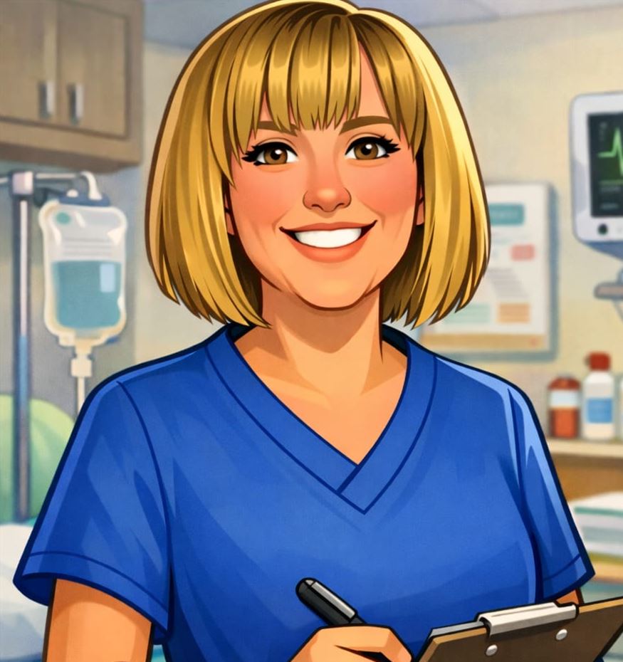 Caricature of Rebecca Whitehouse