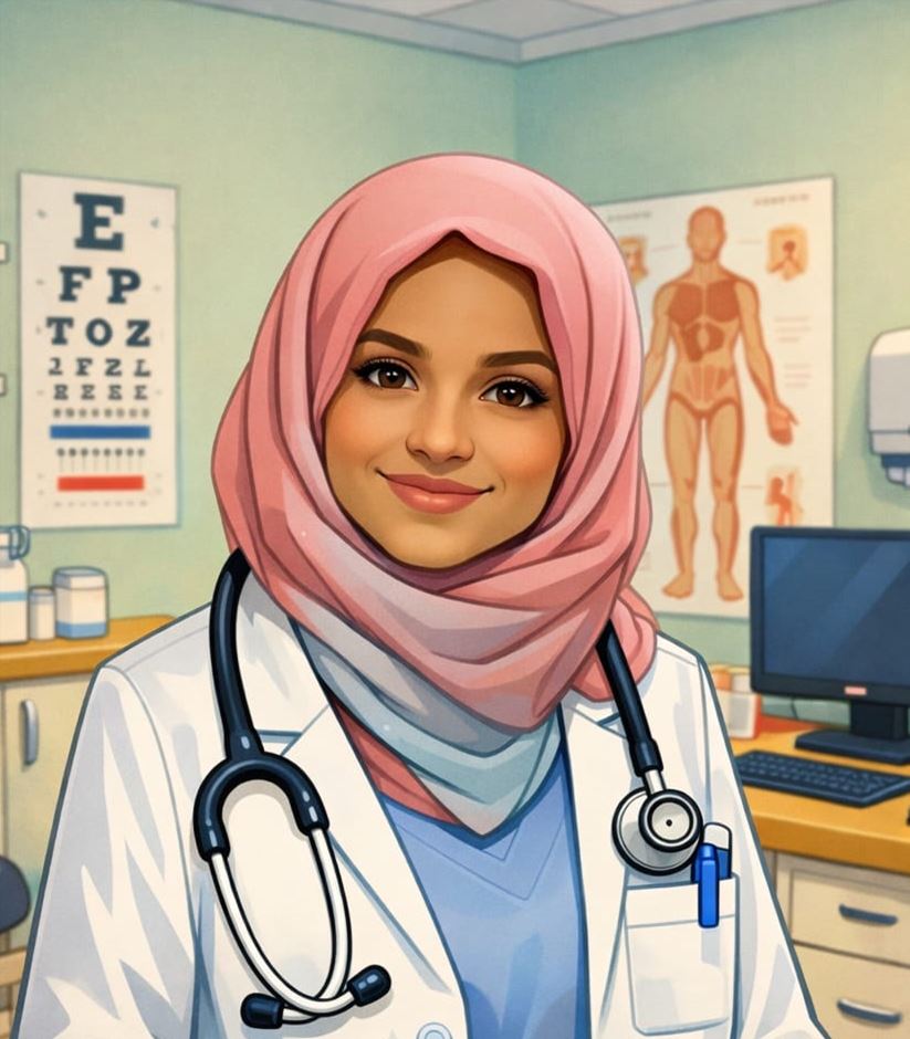 Caricature of Dr Umar