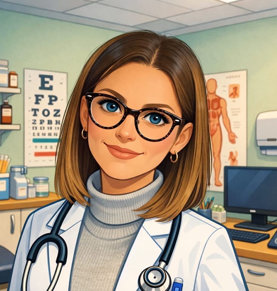 Caricature of Dr Wood